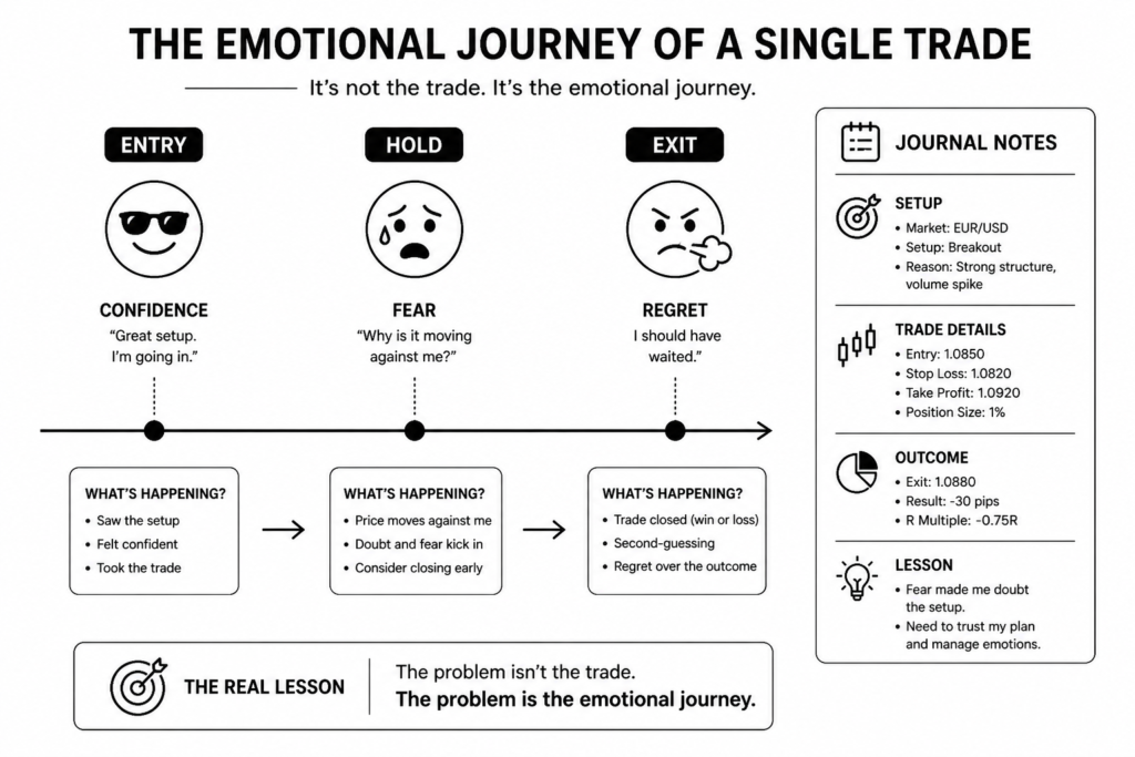 The Emotional Journey of a Single Trade